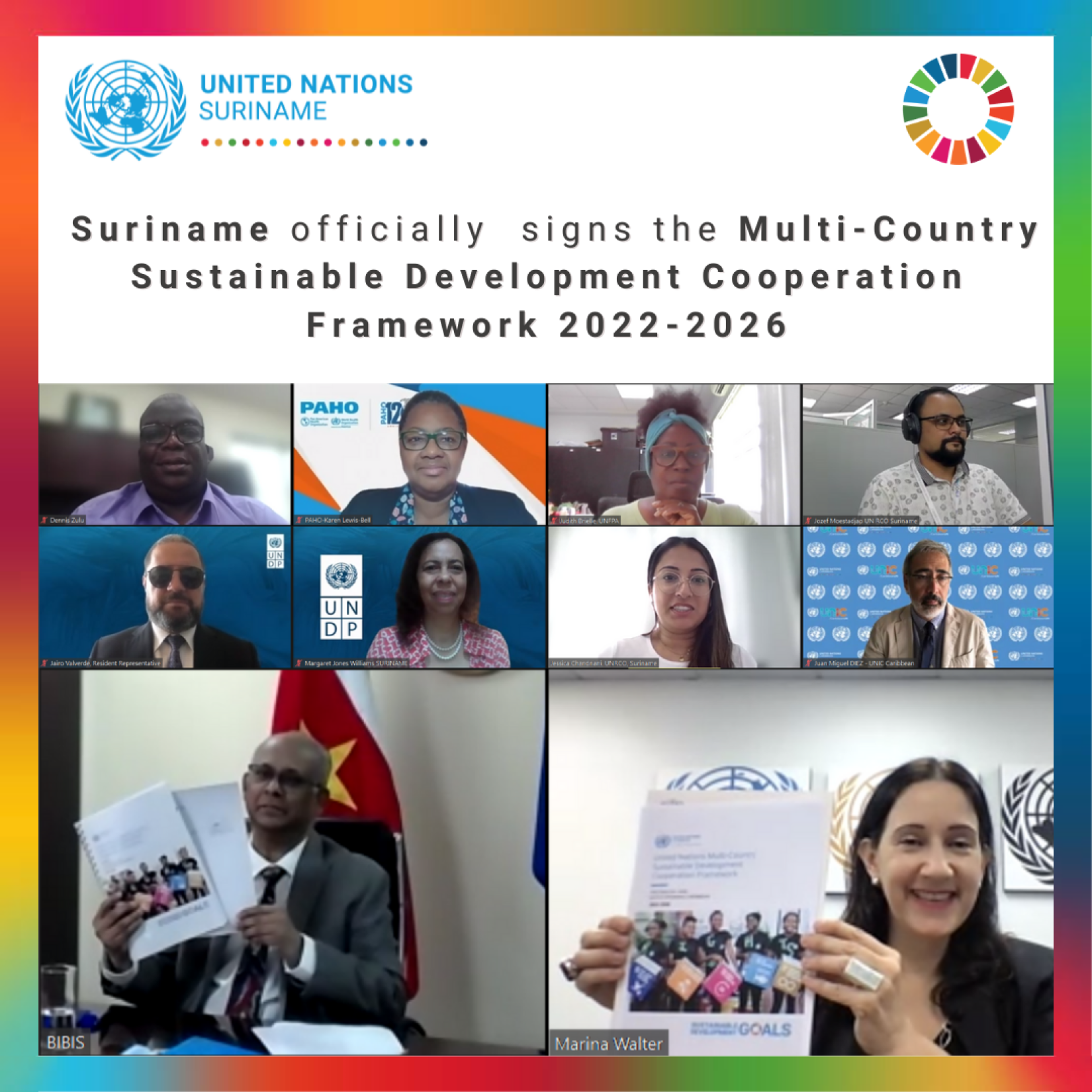 MSDCF signing Suriname