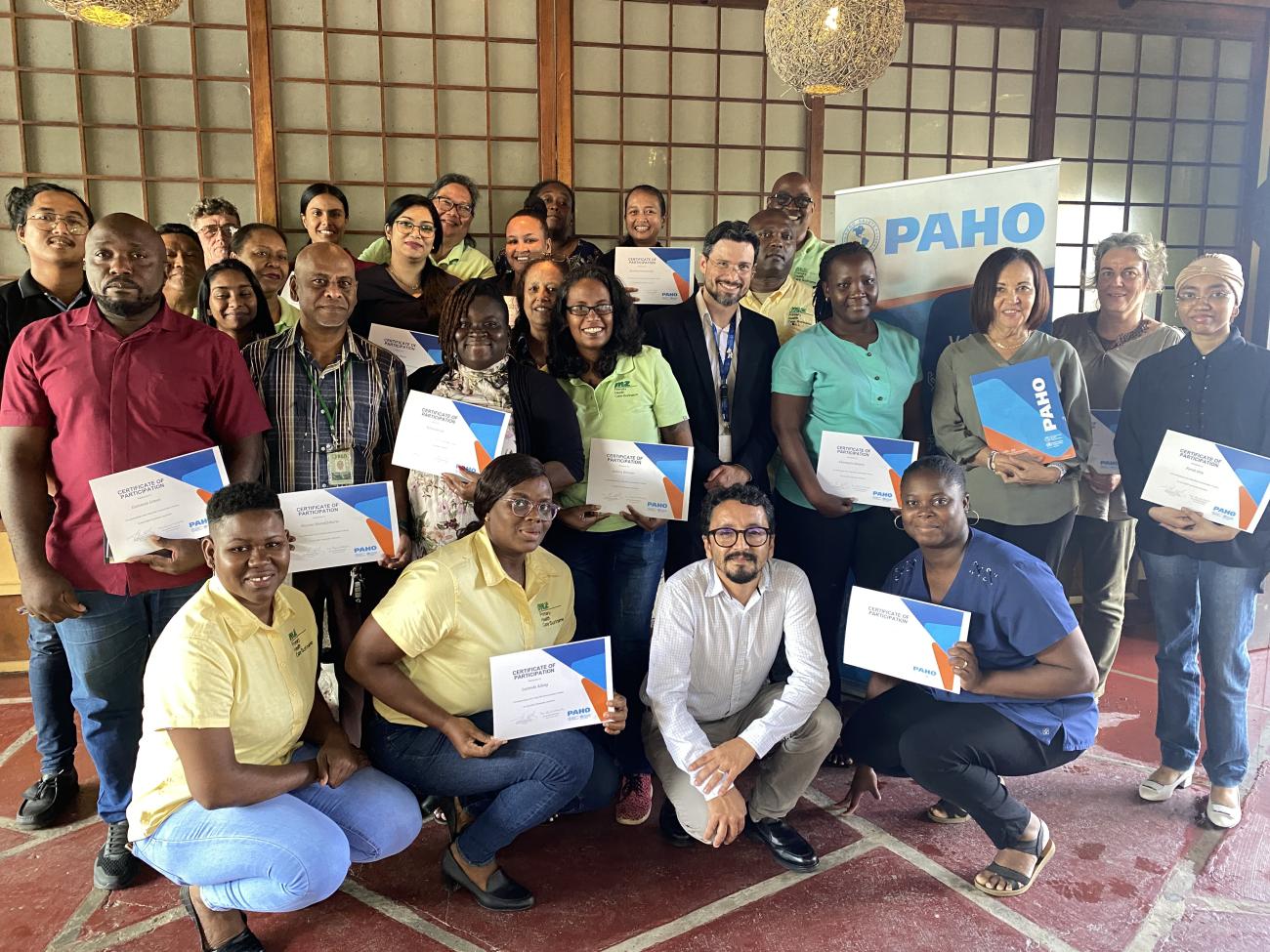 Participants of the risk communications training from PAHO/WHO
