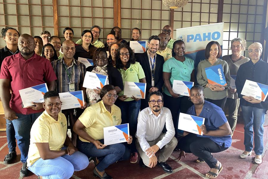 Participants of the risk communications training from PAHO/WHO